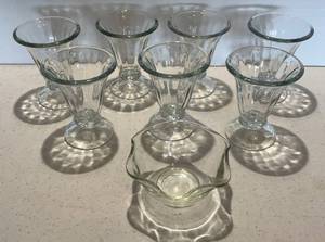 Misc. Vintage Ice Cream Sundae Dishes & More