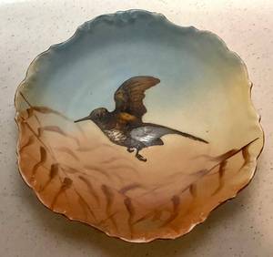 Antique Limoges Hand Painted Bird Plate