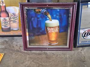 lot 55 image: Samuel Adams Framed Wall Mirror