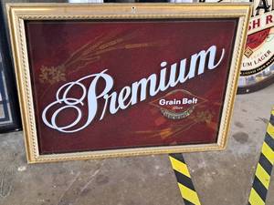 lot 58 image: Premuim Grain Belt Wall Mirror