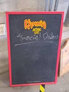 lot 60 image: Kahlua logo Wall Mount Chalkboard