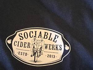 lot 99 image: Sociable Cider Werks - Tour de Flavours logo Shirt