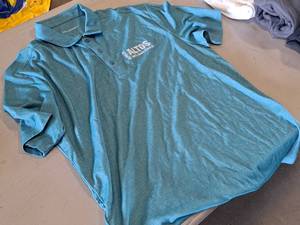 lot 104 image: Port Authority Size Large Omega Altos Tequila logo Polo Shirt