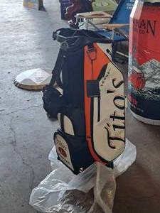 lot 77 image: Titos Vodka logo Golf Bag (New)
