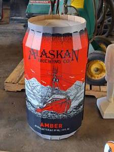 lot 78 image: Alaskan Brewing Co - Amber logo Cardboard Display