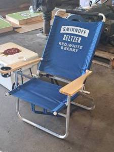 lot 81 image: Smirnoff Seltzer logo Folding Chair