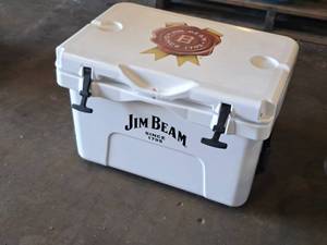 lot 82 image: Jim Beam logo Chest Cooler