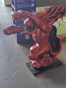 lot 83 image: Fireball Whiskey logo Plastic Display