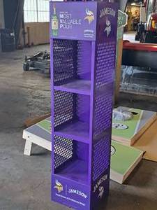 lot 84 image: Minnesota Vikings  Jameson logo Display Shelf 3-shelf