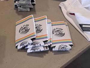 lot 141 image: Lot of (8) White Claw logo Can Coolers
