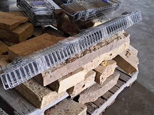 lot 243 image: Lot of (15) Basket Shelves 3x48