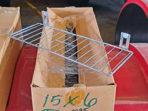 lot 255 image: Lot of (14) Basket Shelves 6x15