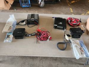 lot 171 image: Lot of (2) Motorola Astro XTL 2500 Digital Mobile Radio w Speaker and Microphone and Cables