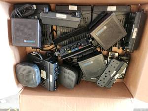 lot 170 image: Lot of (5) Motorola XTL 2500 Radios with Speakers