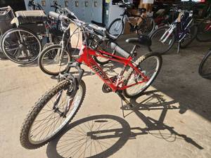lot 403 image: Huffy Highland 20 Trail Bicycle 14 Red Frame