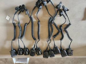 lot 183 image: Lot of (10) Motorola RMN5038A Digital Radio Remote Speaker Microphones