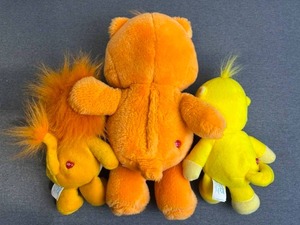 lot 19 image: Vintage Care Bear Lot - 13 Laugh A Lot, 8 Playful Heart Monkey, and 8 Brave Heart Lion Plush Toy