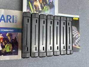 lot 43 image: Vintage Atari 5200 Games - Star Raiders, Defender, Super Breakout, Galaxian, Ms. Pac-Man, Qix, and Football