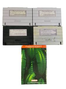 lot 44 image: Super Nintendo SNES Game Lot - Donkey Kong CountryKiller InstinctLast Action HeroDrakkhen