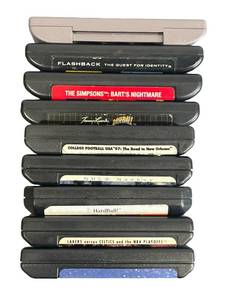 lot 52 image: SEGA Genesis Video Game Lot including The Simpsons Barts Nightmare, Flashback, and More