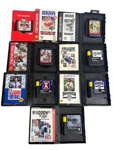 lot 56 image: SEGA Genesis Football Video Games including Madden 93 and 94