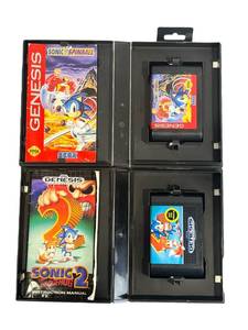 lot 58 image: SEGA Genesis Sonic The Hedgehog 2 and Sonic The Hedgehog Spinball