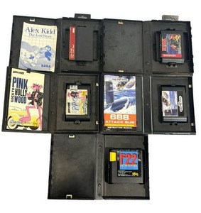 lot 62 image: SEGA Genesis Game Lot including Alex Kidd The Lost Stars, 688 Attack Sub, and More