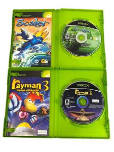 lot 76 image: Used XBOX Video Game Lot - Rayman 3 and Scaler