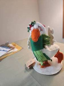 lot 42 image: Vintage Annalee Doll Winter Goose 12 High