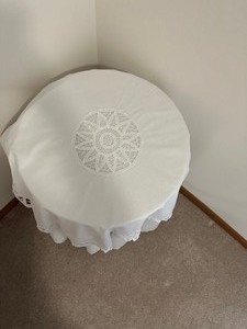 lot 5 image: Night Stand With Cloth Cover
