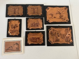 lot 113 image: Vintage J Kounenakis Copper Embossed Art Lot