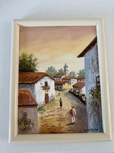 lot 129 image: Ricardo Moeller Oil Painting 18x14