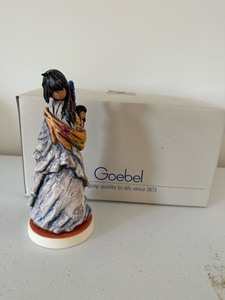 lot 180 image: RARE Vintage Limited Edition DeGrazia Goebel Figurine in Original Packaging Loving Mother Valued at $390.00