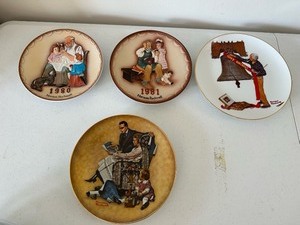 lot 243 image: Normal Rockwell Collectors Plates