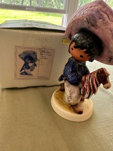 lot 209 image: RARE Vintage Limited Edition DeGrazia Goebel Figurine in Original Packaging My First Horse