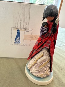 lot 201 image: RARE Vintage Limited Edition DeGrazia Goebel Figurine in Original Packaging Navajo Madonna