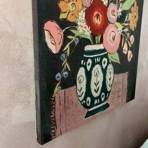 lot 56 image: Floral Art Print on Canvas