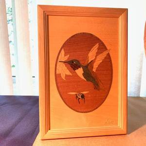 lot 102 image: Copper Jug, Clay Urn, Hudson River Hummingbird and Bee Tile