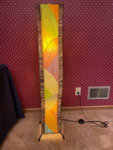lot 116 image: Multicolored Wave Floor Lamp