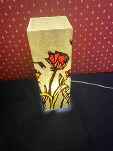 lot 118 image: Kendra Gebbia Block Printed Lamp