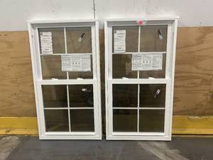 SIMONTON Lot of 2- Home Depot 6100 Series Double Hung Windows