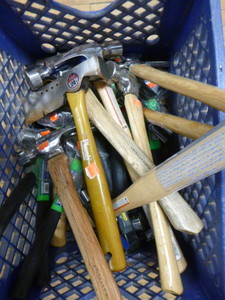 lot 158 image: Crate of Carpentry Hammers