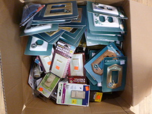 lot 249 image: Box of Electrical Switches and Plates