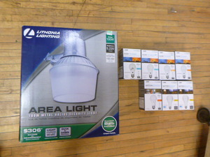 lot 280 image: Lithonia Lighting Outdoor Area Light and Bulbs