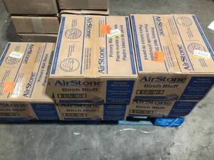lot 6 image: 5 Boxes  of  AIRSTONE Birch Bluff White Cement Standard Primary Wall Tiles Customer Returns See Pictures