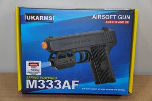 lot 41 image: UKArms M333AF Spring Powered Airsoft Gun with Laser