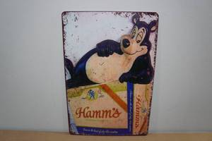lot 54 image: Metal Hamms Sign