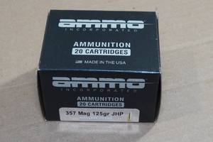 lot 122 image: 20 Ammo Inc .357 Mag 125 Gr JHP Ammo
