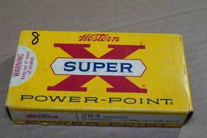 lot 129 image: 8 Western Super-X .284 Win 150 Gr SP Ammo