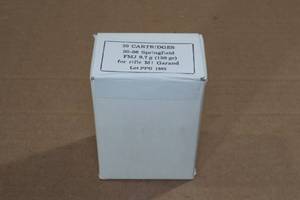 lot 135 image: 20 Military Surplus .30-06 Sprg 150 Gr FMJ Ammo